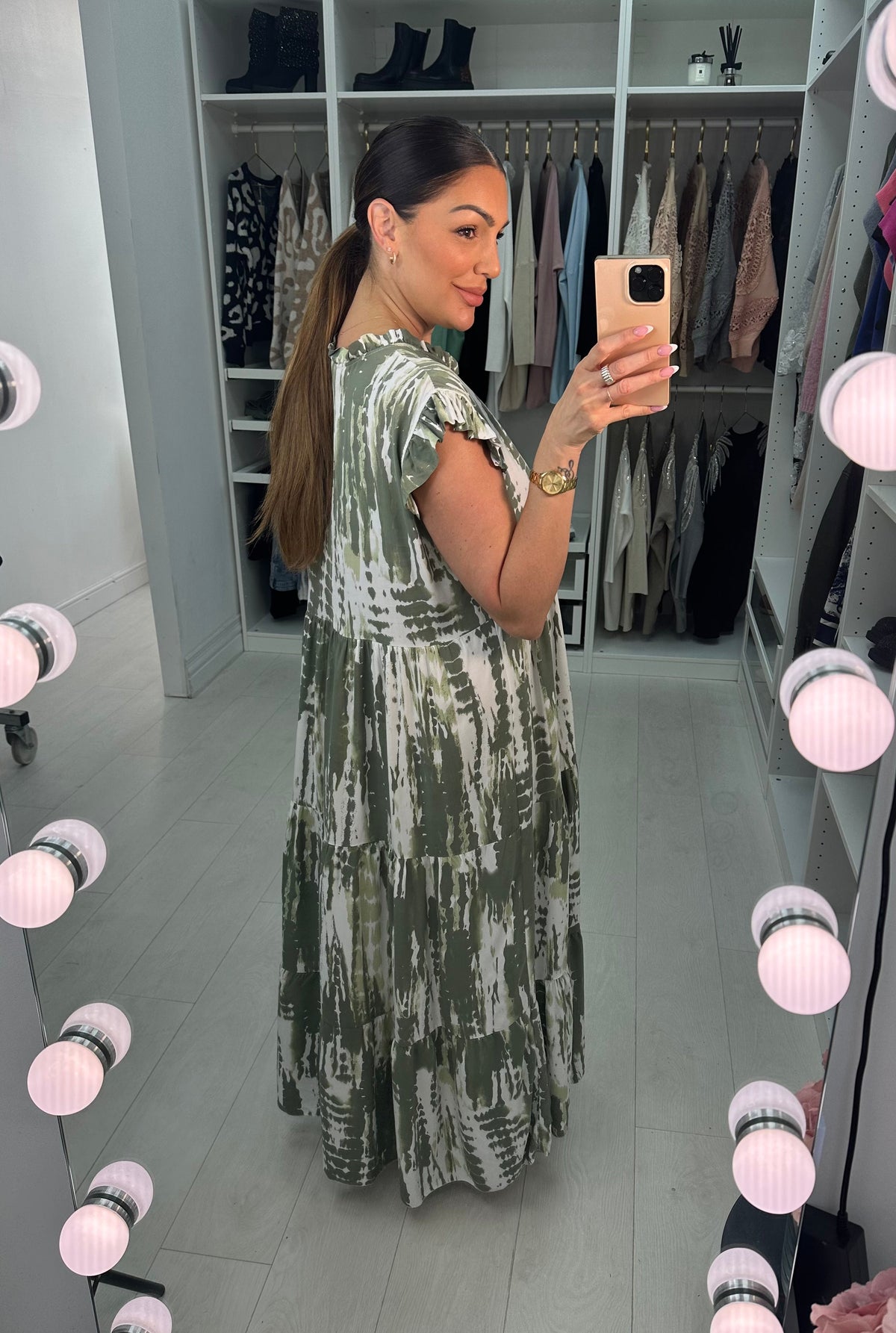 Twinkle Abstract Smock Maxi Dress