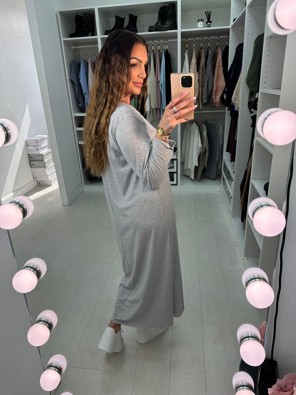 Janine Plain long Sleeve Dress