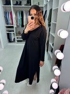 Janine Plain long Sleeve Dress