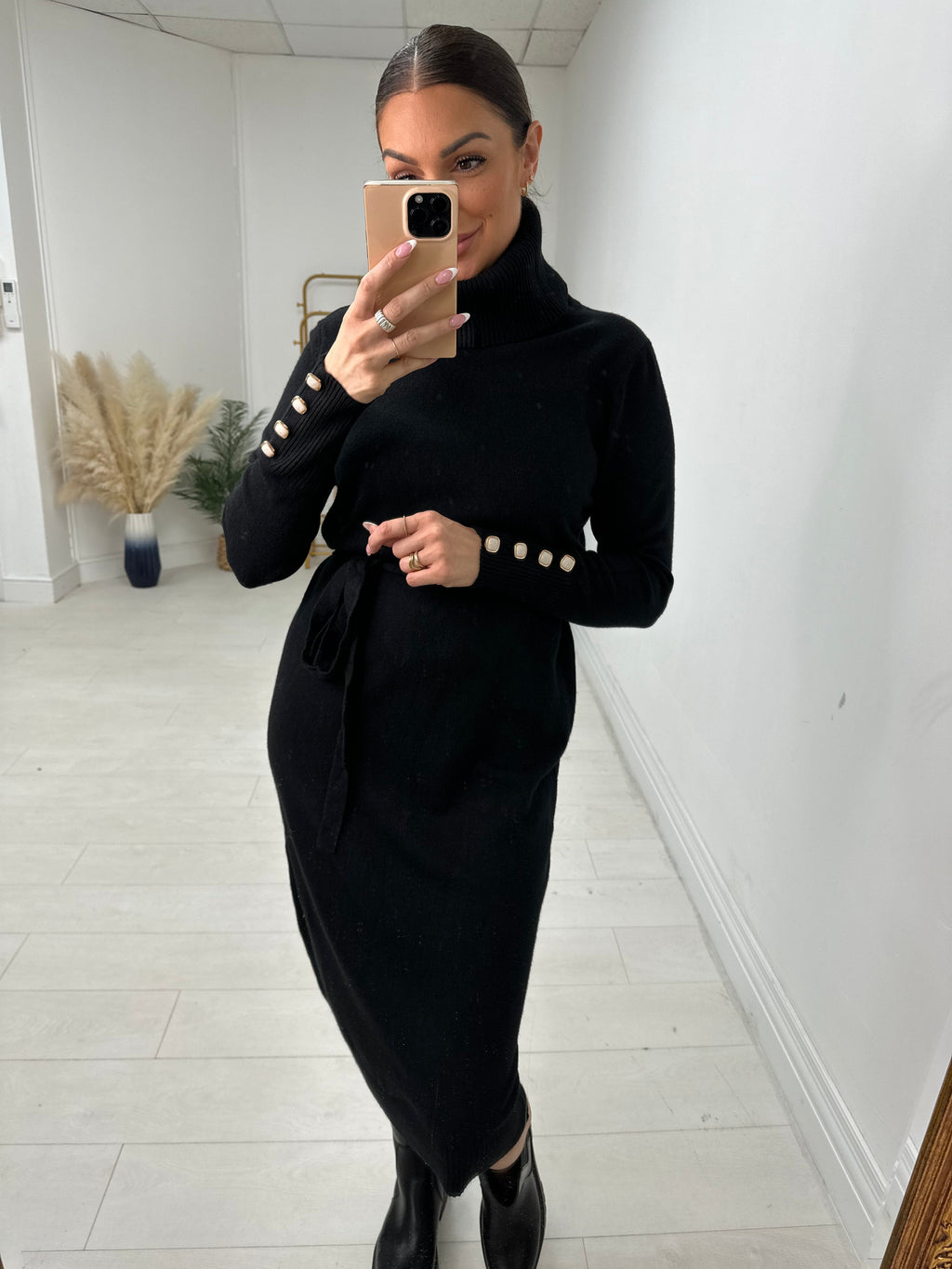 Chevelle Roll Neck Jumper Dress
