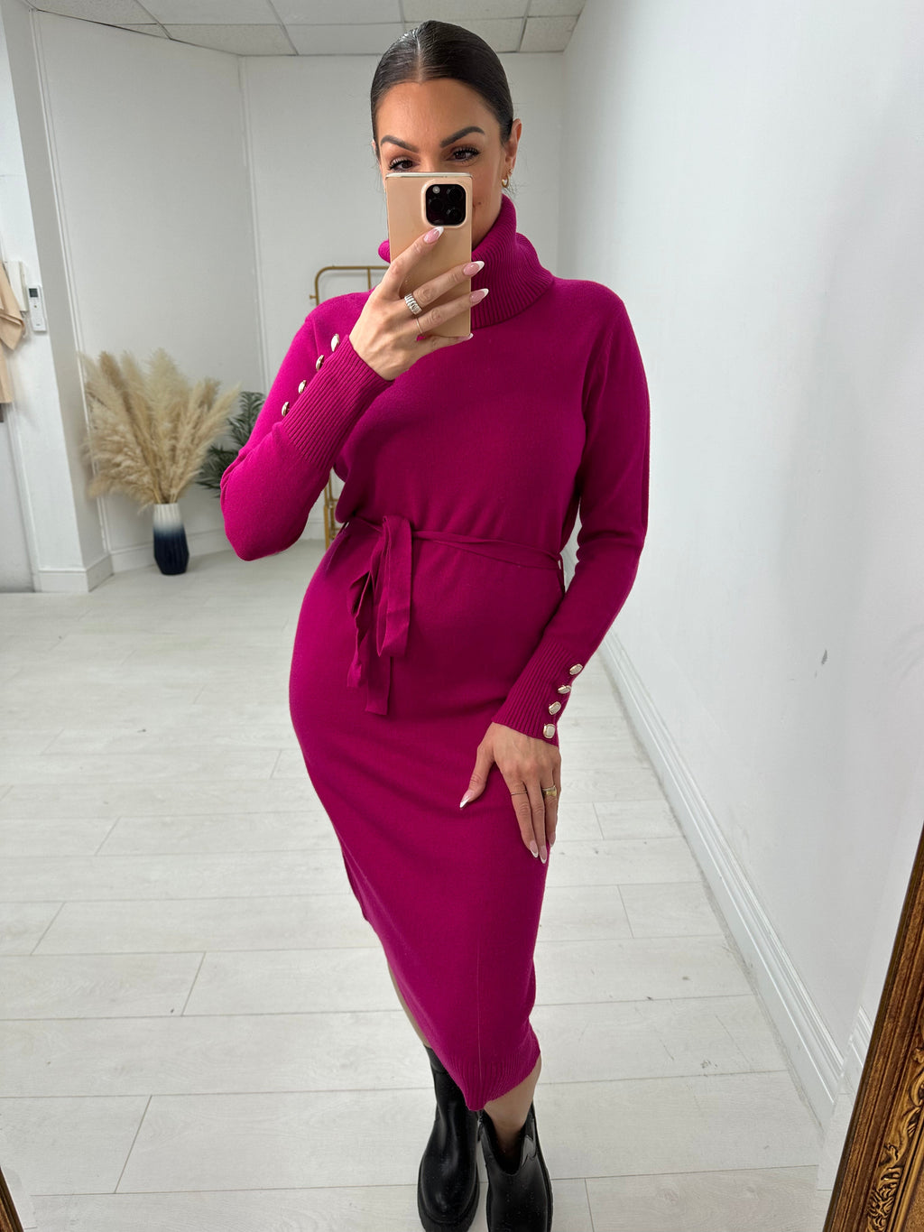 Chevelle Roll Neck Jumper Dress