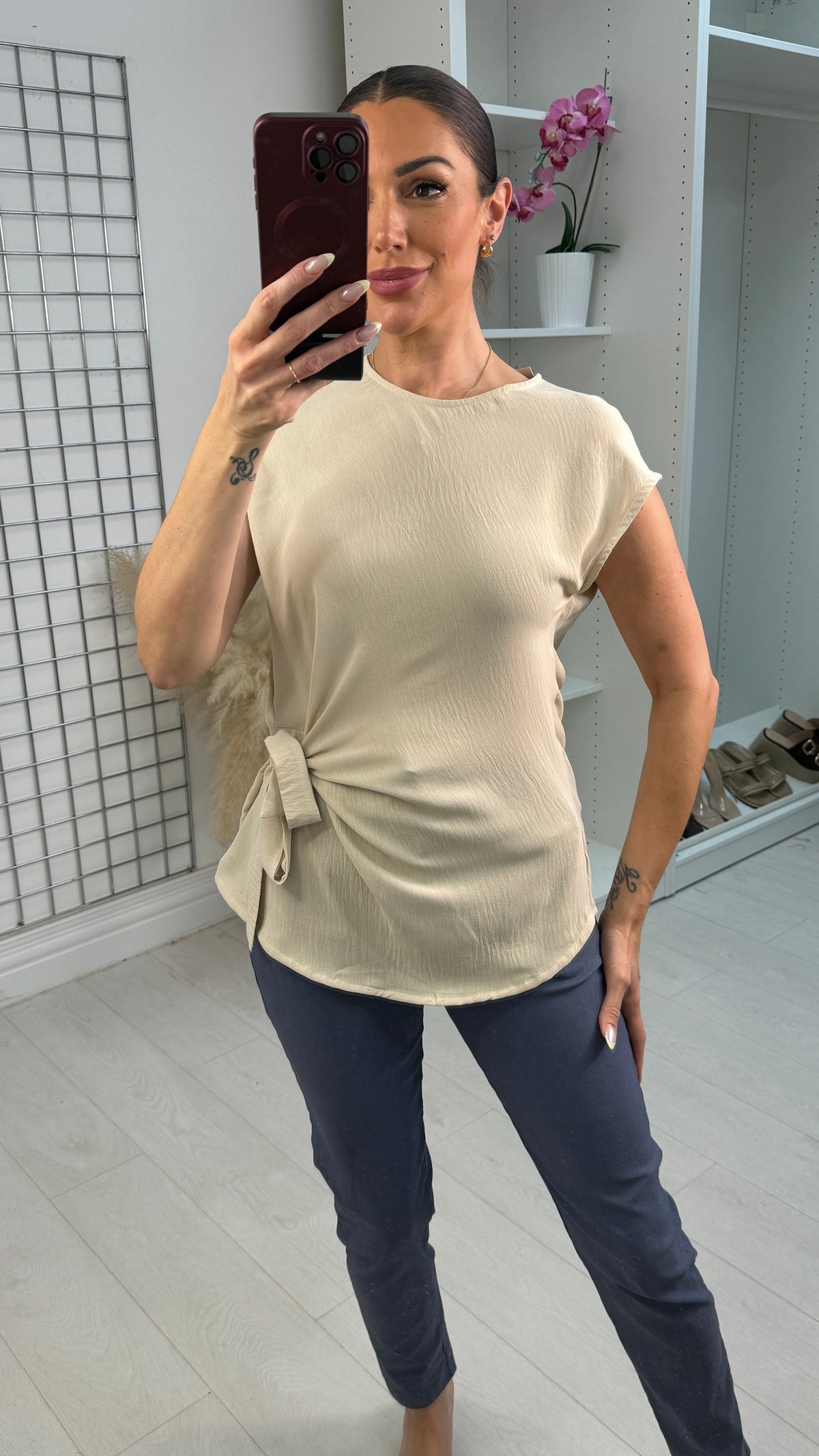Farrah Side Tie Top