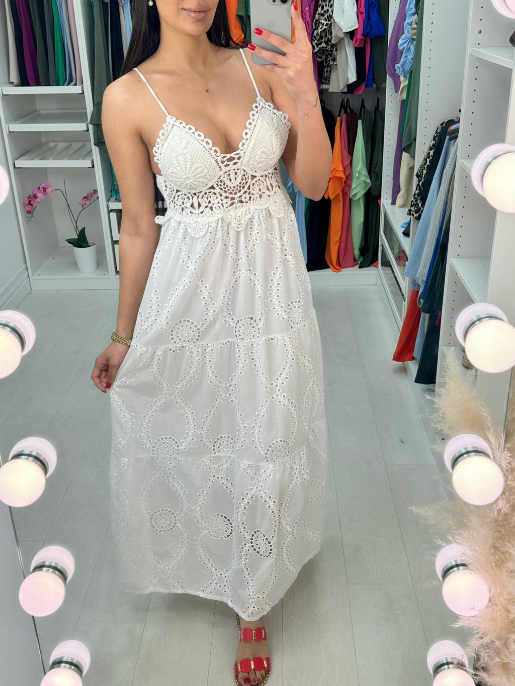 Starlet Embroidery Detail Maxi Dress