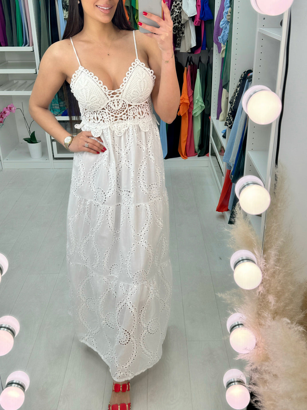 Starlet Embroidery Detail Maxi Dress