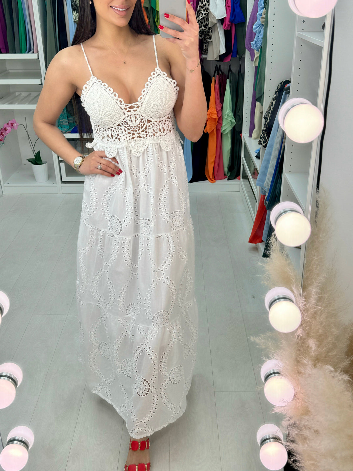 Starlet Embroidery Detail Maxi Dress