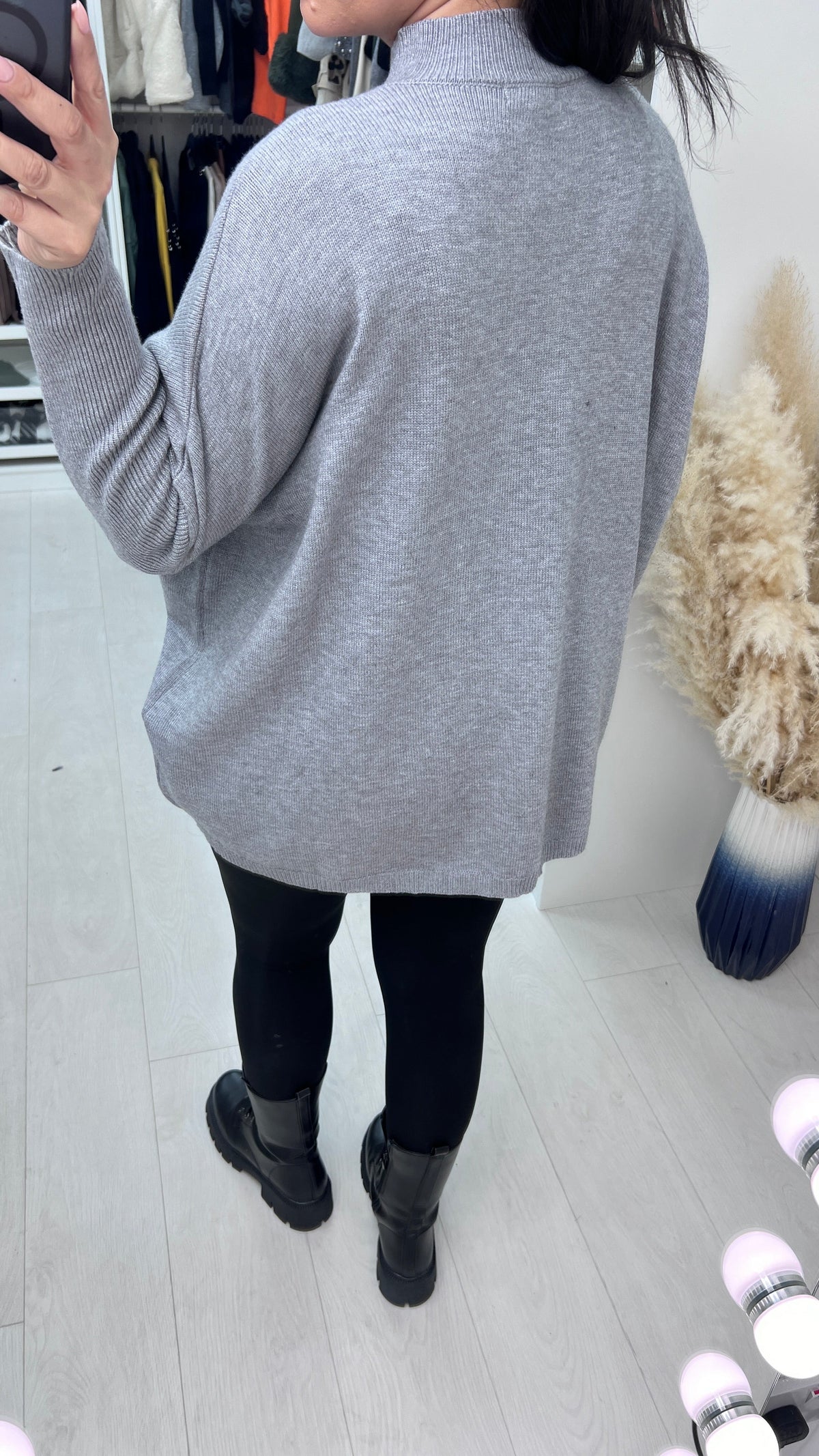 Yamila Faux Fur Stripe Knit Jumper