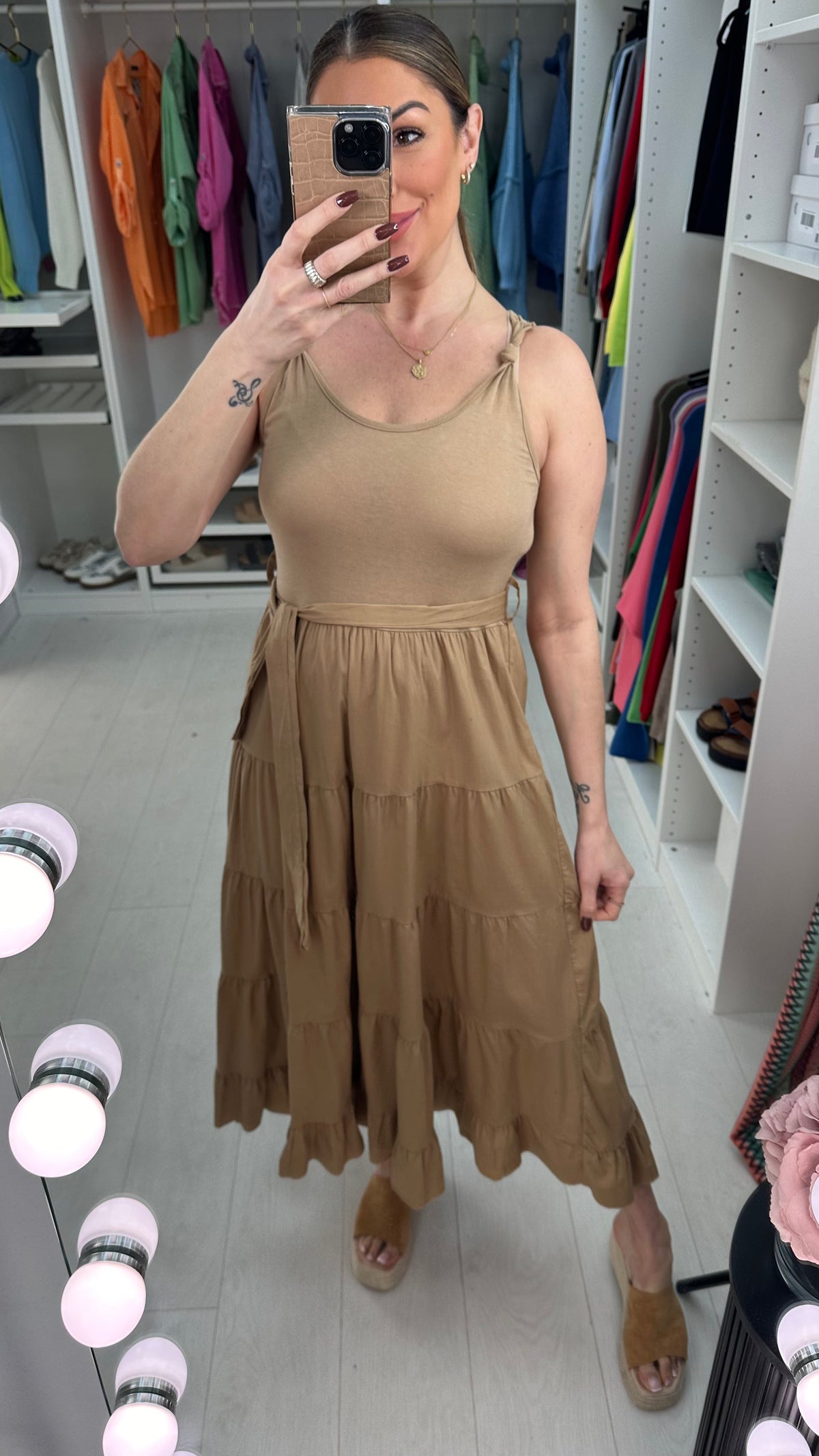 Primrose Plain Smock Maxi Dress