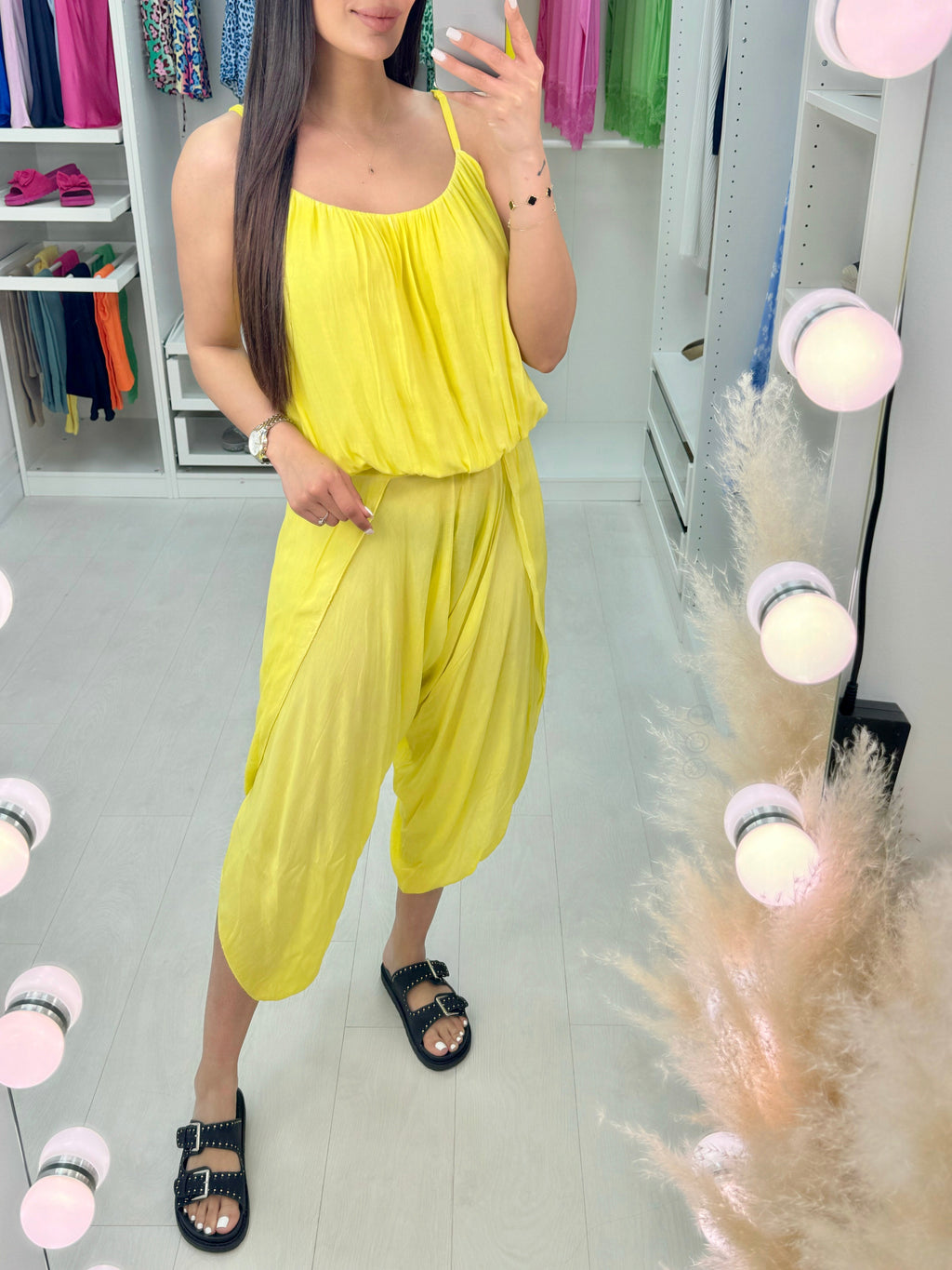 Trula Pleat Detail Loose Fit Jumpsuit