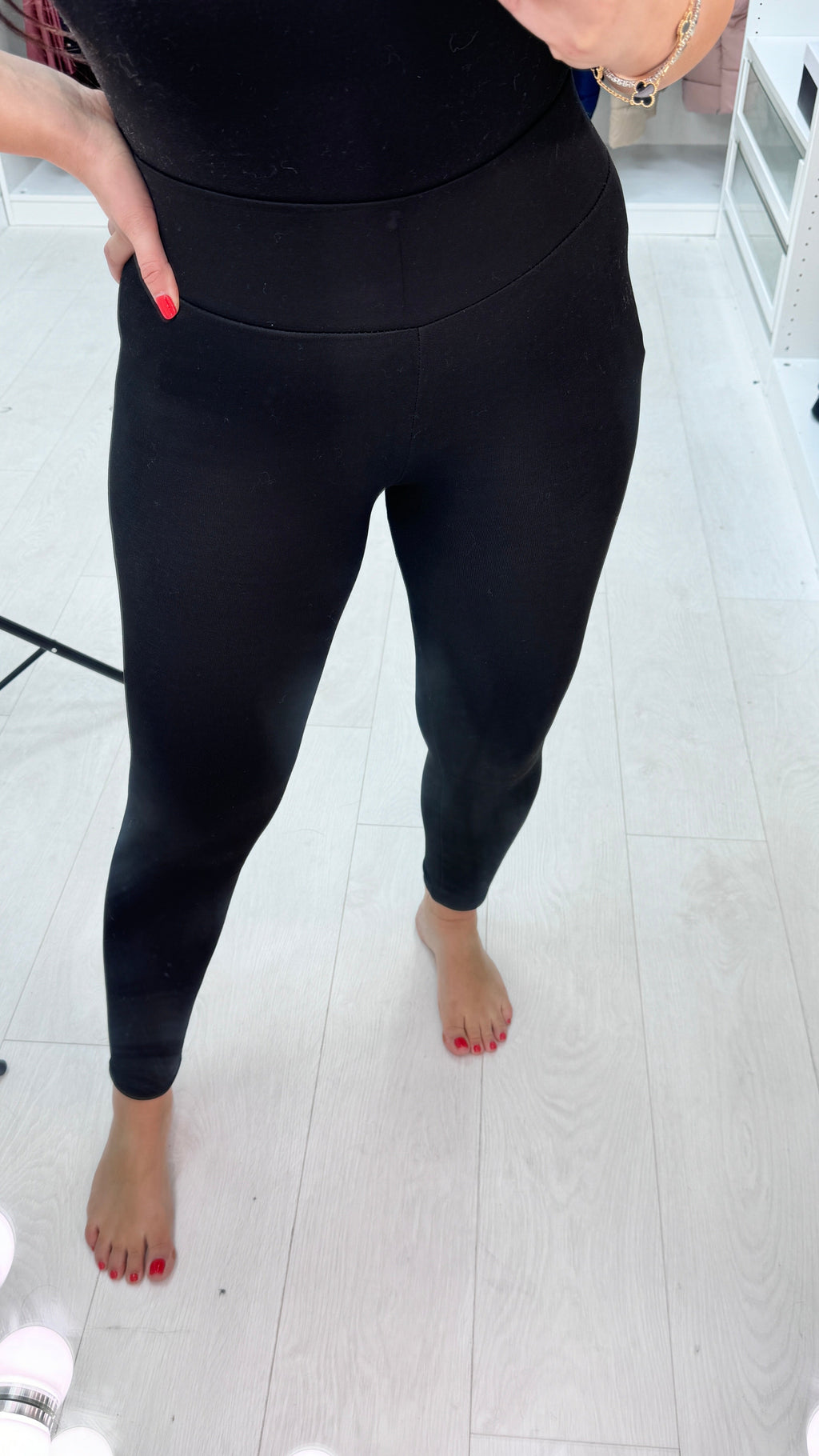 Florida Black Soft Rib Super Stretch Leggings