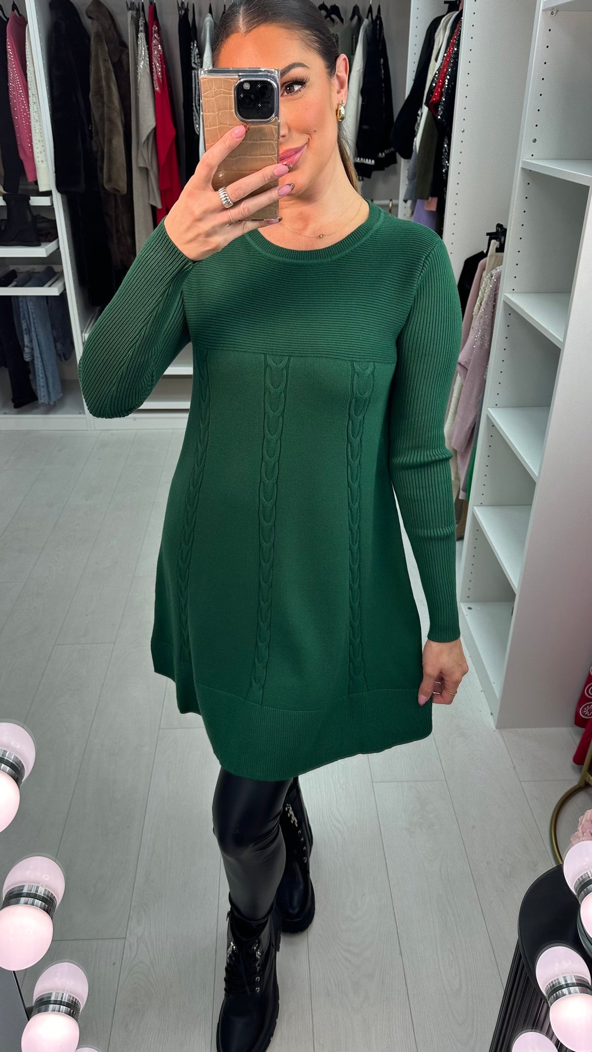 Madison Plain Ribbed Detail Longline Jumper