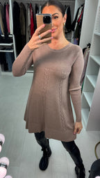 Madison Plain Ribbed Detail Longline Jumper