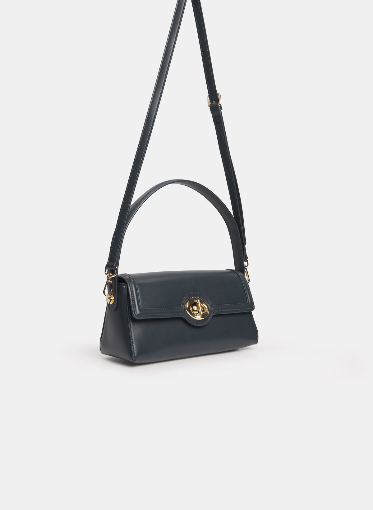 Vegan Leather Elongated Handbag