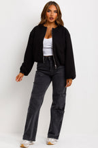 Soft Bomber Jacket Black