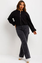 Soft Bomber Jacket Black