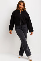 Soft Bomber Jacket Black