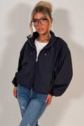 Funnel Neck Jacket Navy