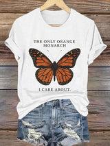 🔥Buy 3 Get 15% Off🔥Retro The Only Orange Monarch I Care About Print T-Shirt