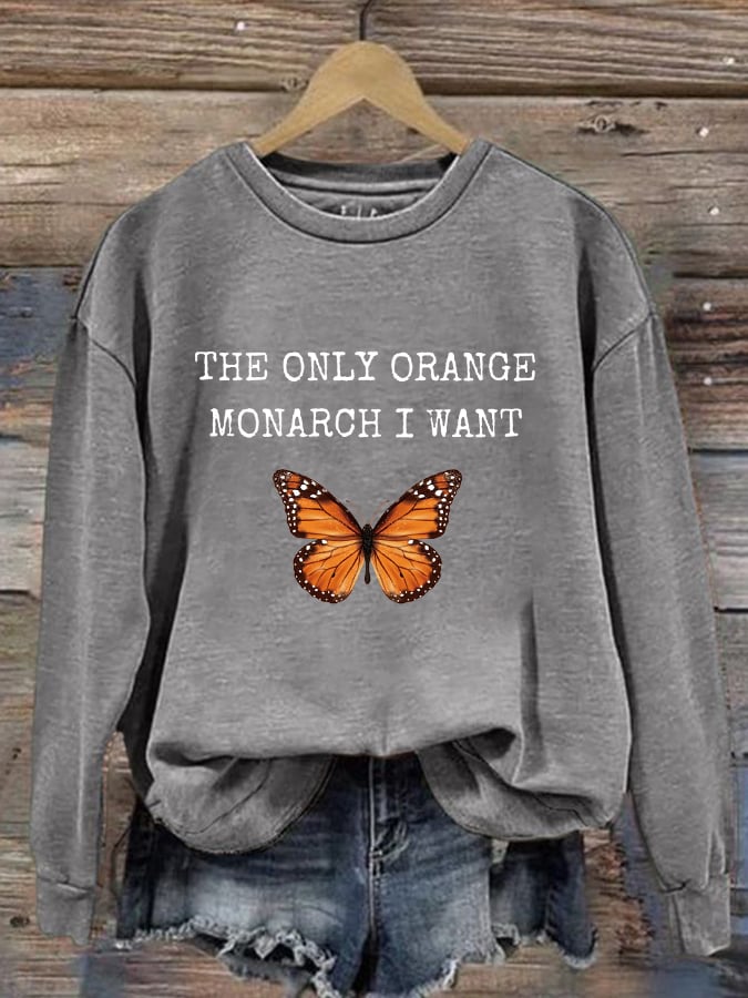 Retro The Fading of the Red White and Blue Print Sweatshirt