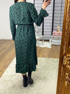 Darly Leopard Print Ruffle Detail Dress