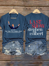 🔥Buy 3 Get 15% Off🔥V-Neck Retro Last Show 05.21.2026 The Night The Laughter Died After The Episode Ended. Hopefully People Laughed During The Show Print T-Shirt