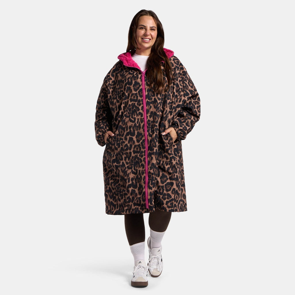 Drying Robe Waterproof Wind Resistant Changing Robe Soft Sherpa Fleece Lined Oversized Hooded Long Sleeve Coat Jacket for Kids Adults Men Women Surfing Beach Swimming Keep Dry
