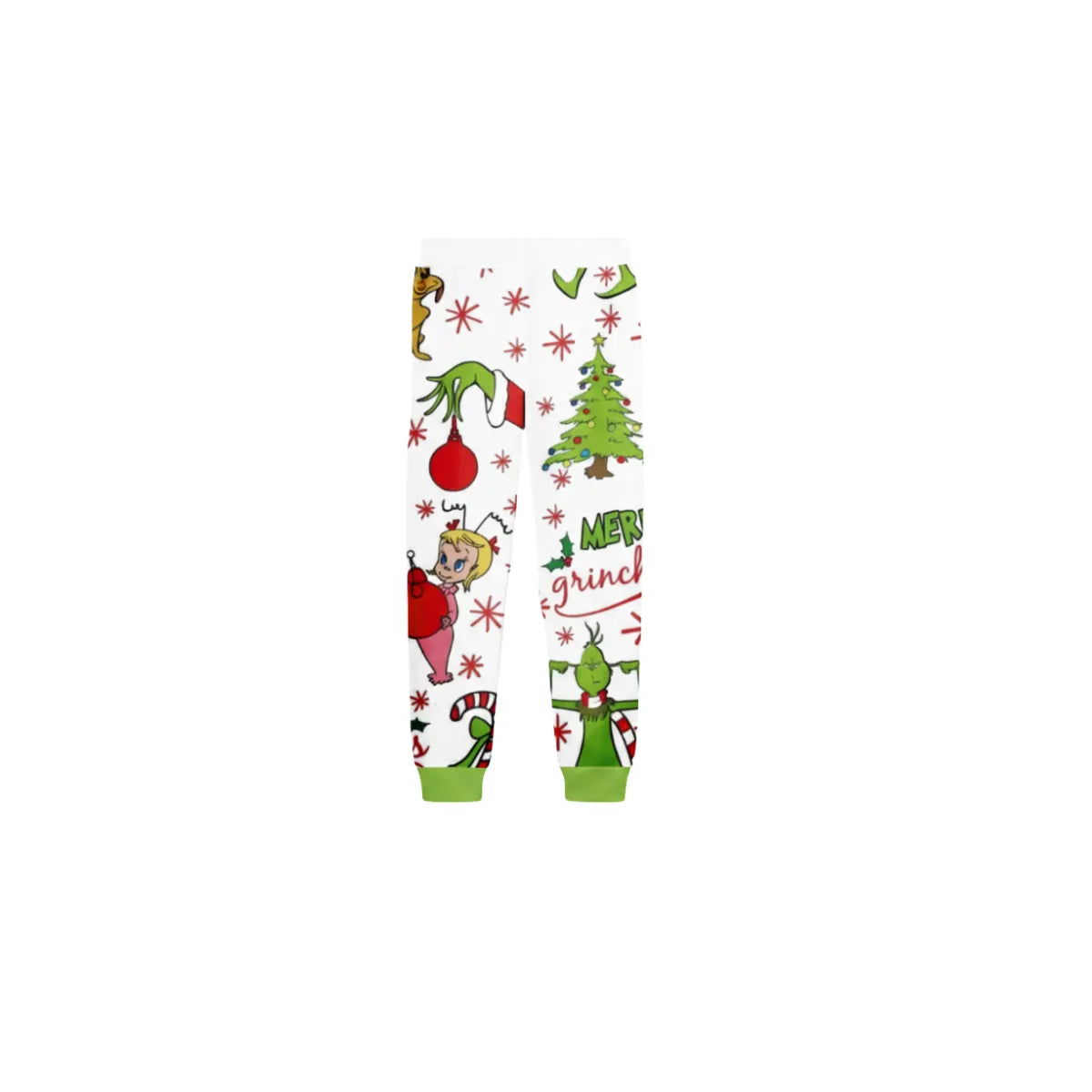 Holiday Family Christmas Pajamas Set With Colorful Christmas Pattern Print