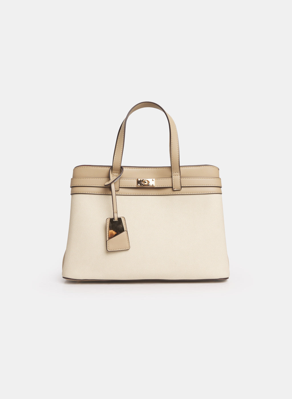 Rectangular Two-Tone Handbag