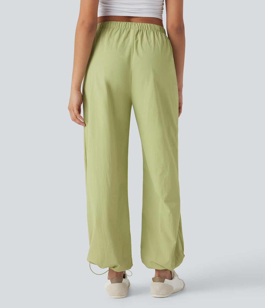 Low Rise Cinchable Hem Yoga Joggers with Pockets