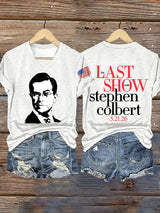 🔥Buy 3 Get 15% Off🔥V-Neck Retro Last Show 05.21.2026 Print T-Shirt