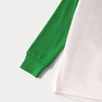 Green Raglan Top Green Plaid Christmas Pajamas Set With Cute Gnome Print