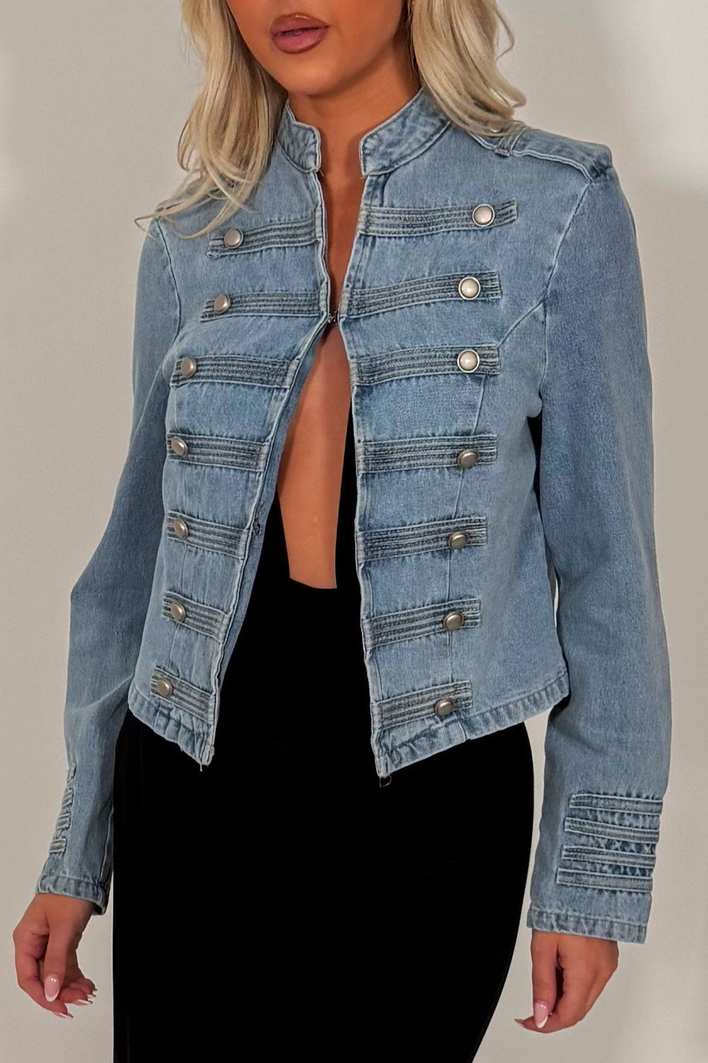 Denim Jacket With Buttons
