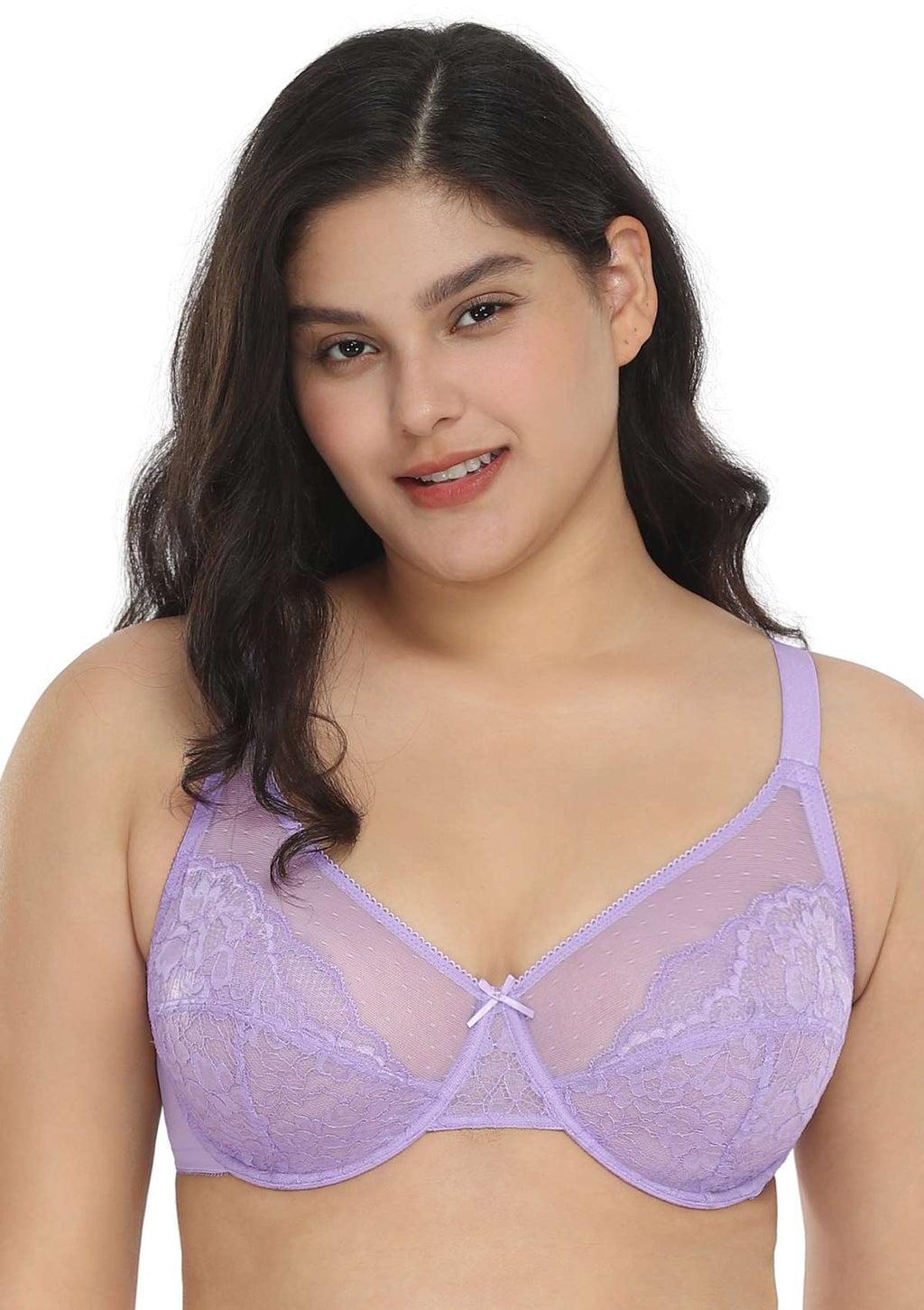 Enchante Unlined Non-padded Lace Underwire Bra