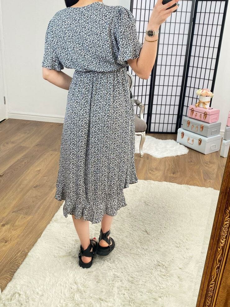 Idaho Ditsy Floral Frill Hem Dress
