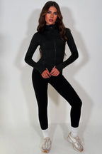 Black Zip Up Sports Jacket