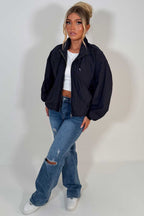 Funnel Neck Jacket Navy