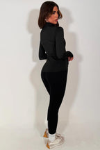 Black Zip Up Sports Jacket